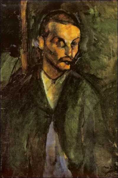 Sa toile s'intitule "Mendiant" :