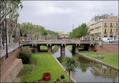 Quel est le nom de la rivière qui traverse le Pont Magenta à Perpignan ?