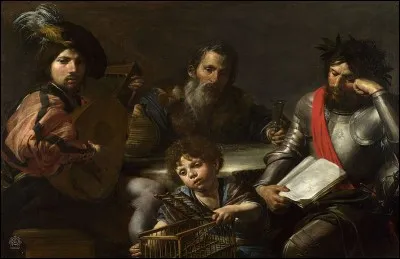 Quel peintre baroque, inspiré par le Caravage, a réalisé "Les quatre âges de la vie" ?