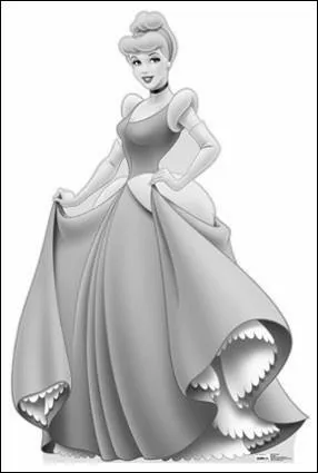 De quelle couleur est la robe de bal de Cendrillon dans le film de Walt Disney ?
