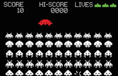 Le jeu vidéo "Space Invaders" est apparu dans les années 90.