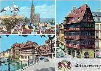 Strasbourg est la préfecture du département 68, dans le Grand-Est.