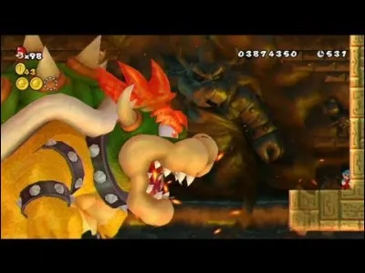 Dans "New Super Mario Bros Wii", quel personnage fait revivre Bowser pour le boss final ?