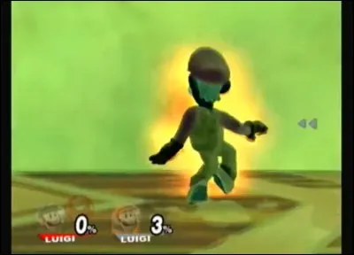 Dans ''Super Smash Bros Brawl'', l'attaque ultime de Luigi ressemble à cette image. Dans ''Super Smash Bros for Wii U'', elle ressemble à quoi ?