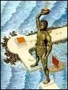 O se trouve la statue de bronze d'Hlios ( dite le Colosse de Rhodes ) ?