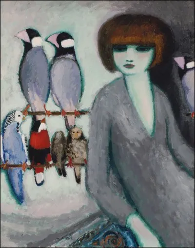 Et enfin, je fais un clin d'il à mon amie Hestia, en demandant qui a peint cette femme et ces deux perroquets ?