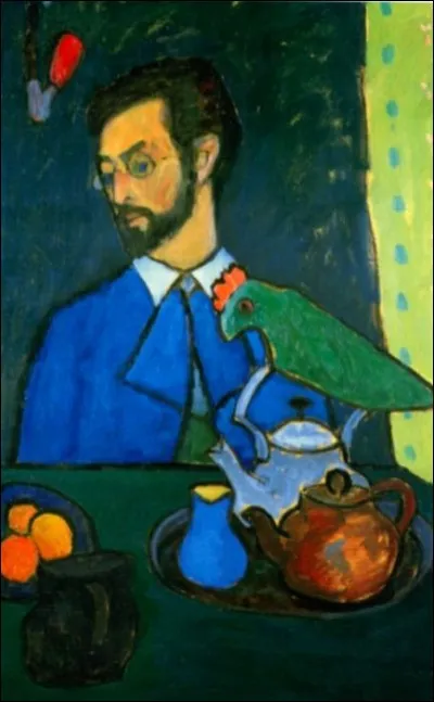 Qui a peint ce tableau représentant "Kandinsky au perroquet" ?