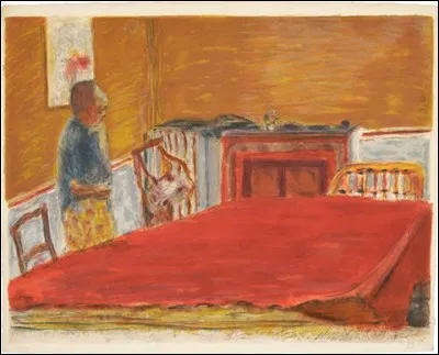 Par qui a été réalisé la toile "Le Tapis rouge" ?