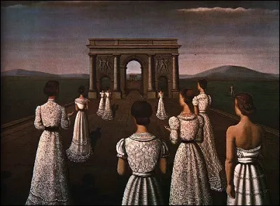 Très joli décolleté au premier plan, sur cette toile de :