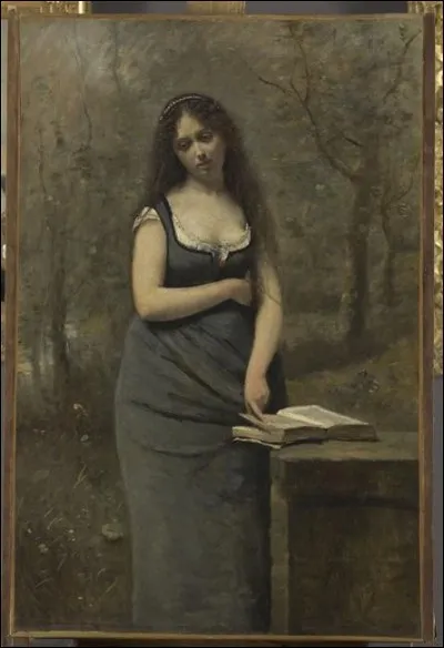 Qui a peint cette jeune femme qui arbore un joli décolleté ?