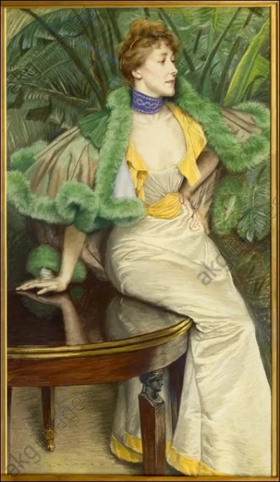 Beau décolleté aussi pour la princesse de Broglie, qui pose pour le peintre :
