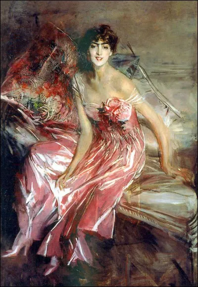 Qui a réalisé la toile "Femme en rose" ?