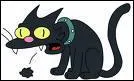 Comment s'appelle le chat des Simpson ?
