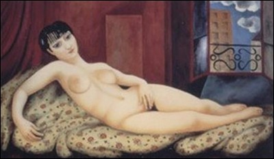 Voici Kiki de Montparnasse représentée sur la toile "Le Grand Nu couché" réalisée par l'artiste :