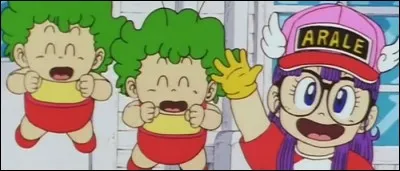 En poursuivant Blue, Gokū débarque dans le village d'Arale, qui se nomme :