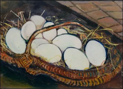 Qui a peint "Panier aux oeufs" ?