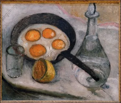 Qui a peint "Nature morte aux oeufs sur le plat" ?