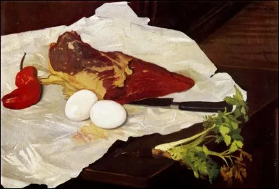Qui a peint "La viande et les oeufs" ?