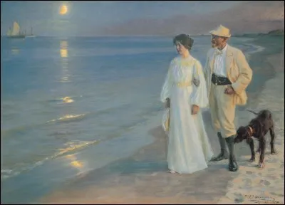 Quel peintre scandinave a réalisé "Nuit d'été sur la plage à Skagen" ?
