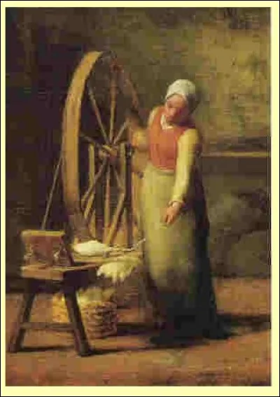 « La fileuse » de Jean-François Courbet nous familiarise avec le rouet, instrument qui sert au filage de la laine, du chanvre ou du lin. De quel dirigeant politique, adepte de la non-violence, était-il l'emblème ?