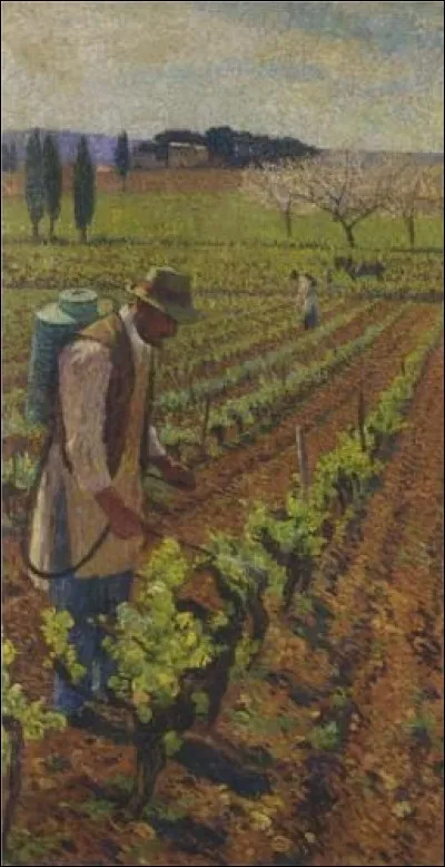 Qui a peint "Le Vigneron" ?