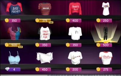 Dans quelle partie du shopping se trouve-t-on ?