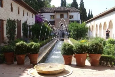 Avec la Sierra Nevada comme toile de fond, l'eau et les fontaines à volonté, j'ai apprécié la visite simultanée du charmant palais d'été des princes Nasrides comme aussi de ce petit paradis vert et bleu qui les accompagnait de fraîcheur tout en les nourrissant : ce lieu a été inscrit au patrimoine de l'humanité par l'Unesco.
Trouvez ce paisible verger d'Andalousie, le plus visité du pays ?