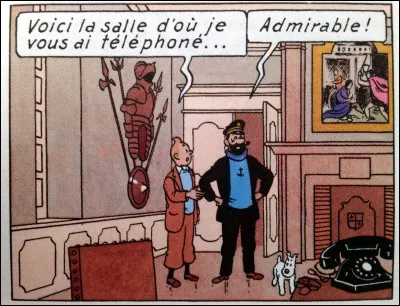 Quel est le numéro de téléphone du château de Moulinsart ?