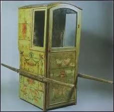 Les chaises  porteurs taient un moyen de transport  la mode sous le rgne de Louis XIII ( annes 1600 ).