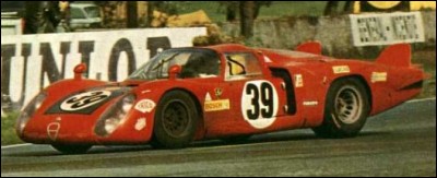 Cette voiture qui réalise de beaux résultats en 1968, d'abord aux 1000 km du Nürburgring, puis aux 24 h du Mans avec les 4e, 5e et 6e places, est une ...