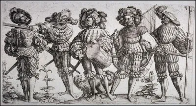 C'est vers cette époque que naissent les premières compagnies de lansquenets, lesquels n'étaient pas originellement des soldats de métiers. D'où vient leur nom ?