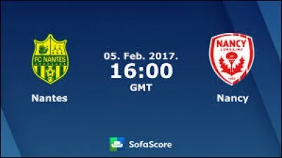 Nantes et Nancy se situent toutes les deux dans un département se terminant par un 4.