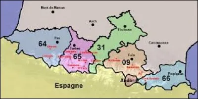 Actuellement, deux de ces trois départements, 64, 65 et 66, se situent dans la même région.