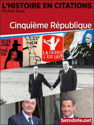 En quelle ann&eacute;e d&eacute;bute la Ve R&eacute;publique ?