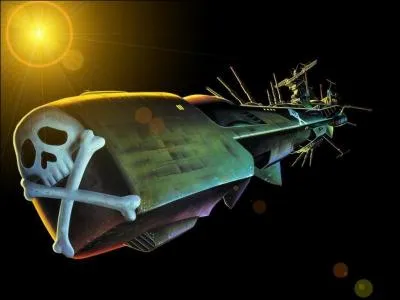 Quel corsaire de dessin anim 'veille sur la galaxie' sur son vaisseau Atlantis ?