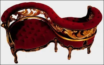 Quel est le nom de ce fauteuil en forme de "S", offrant deux places en sens inverse ?