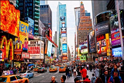 Où Times Square se trouve-t-elle ?