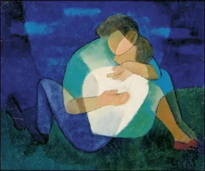 De qui est ce tableau d'un couple entrelacé ?