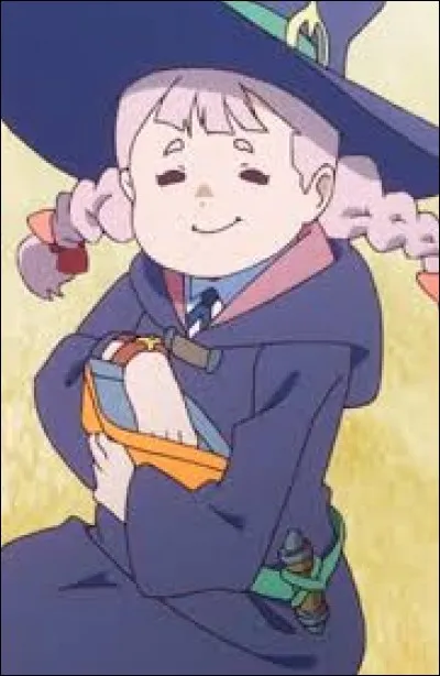 Donnez le prénom de l'une des amies d'Akko (Atsuko Kagari) qui ne fait que manger :