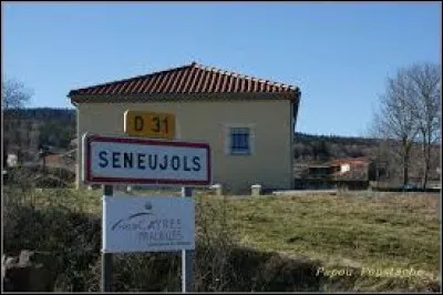 Nous sommes en Auvergne-Rhône-Alpes, à l'entrée de Seneujols. Nous sommes dans le département ...