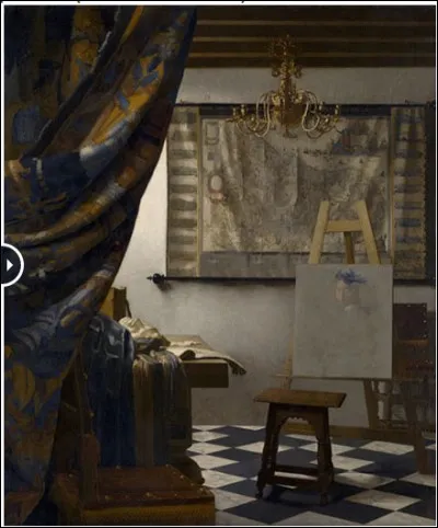 Là, nous sommes arrivés un peu avant les personnages de ce qui deviendra "..." du peintre flamand "..." . Complétez !