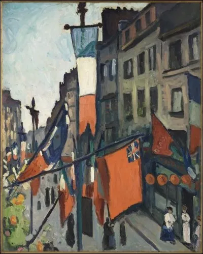 Puis toujours "Le 14 juillet au Havre" représenté par :