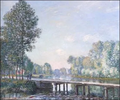 On ne change pas de mois, avec "La Passerelle, matinée de septembre", par le peintre :