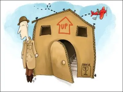 Dans 'Il tait un petit homme', en quoi est la maison du petit homme ?