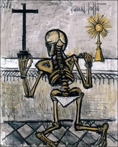 Qui a peint "Squelette en prière" ?