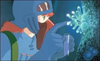Au début, Nausicaä est dans la forêt et une plante libère ses spores, comment s'appelle-t-elle ?