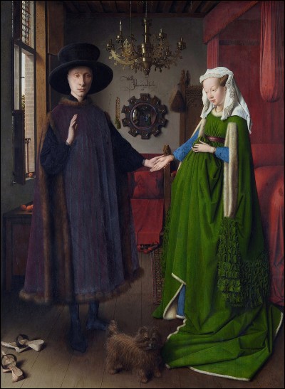 Quel peintre primitif flamand de la Renaissance est l'auteur du tableau "Les Époux Arnolfini" ?