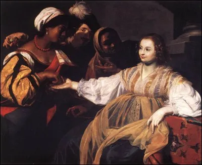 À quel peintre baroque doit-on ce tableau "La Diseuse de bonne aventure" ?