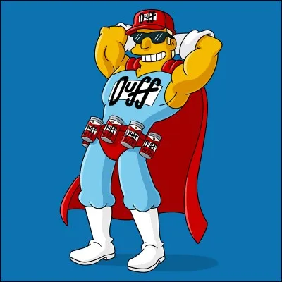 Quel est le véritable prénom de Duffman la mascotte de la bière "Duff" ?