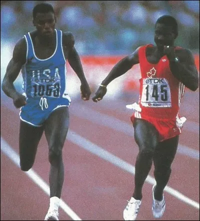 À combien est le record du monde du 100 mètres, réalisé par Ben Johnson ?